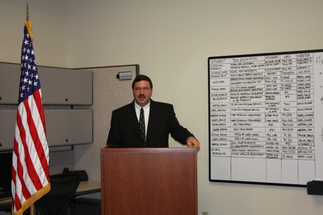 "The Concepts Analysis Lab is the future, the next generation of engineers," Dr. Rodney Robertson, former director of the USASMDC/ARSTRAT Technology Center, stated during the ceremony opening the new Concepts Analysis Lab. The board to the right...