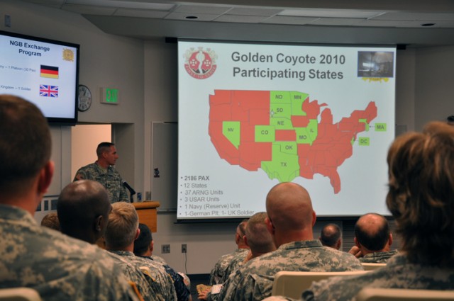 * South Dakota Guard in-briefs Golden Coyote leadership