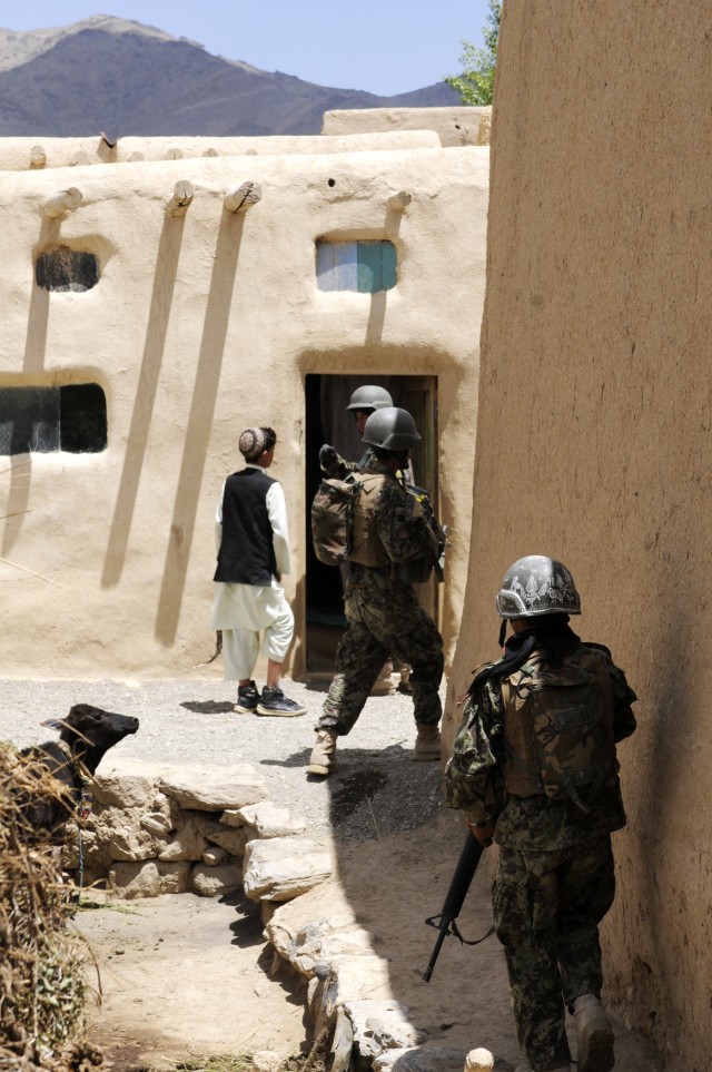 ANA finds weapons on mission to remote village