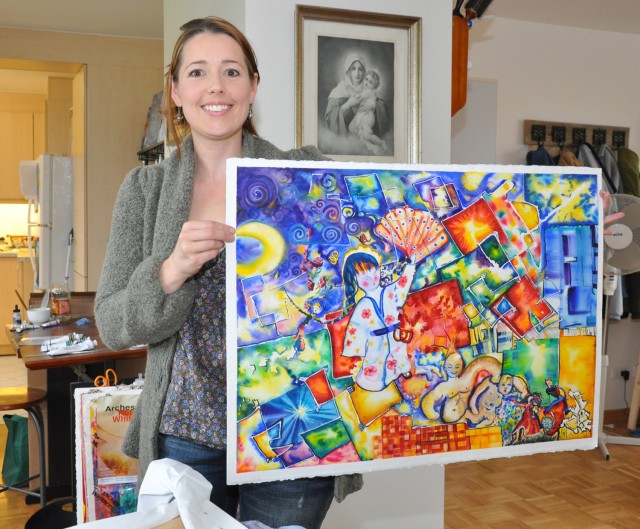 Army spouse enjoys burgeoning art career
