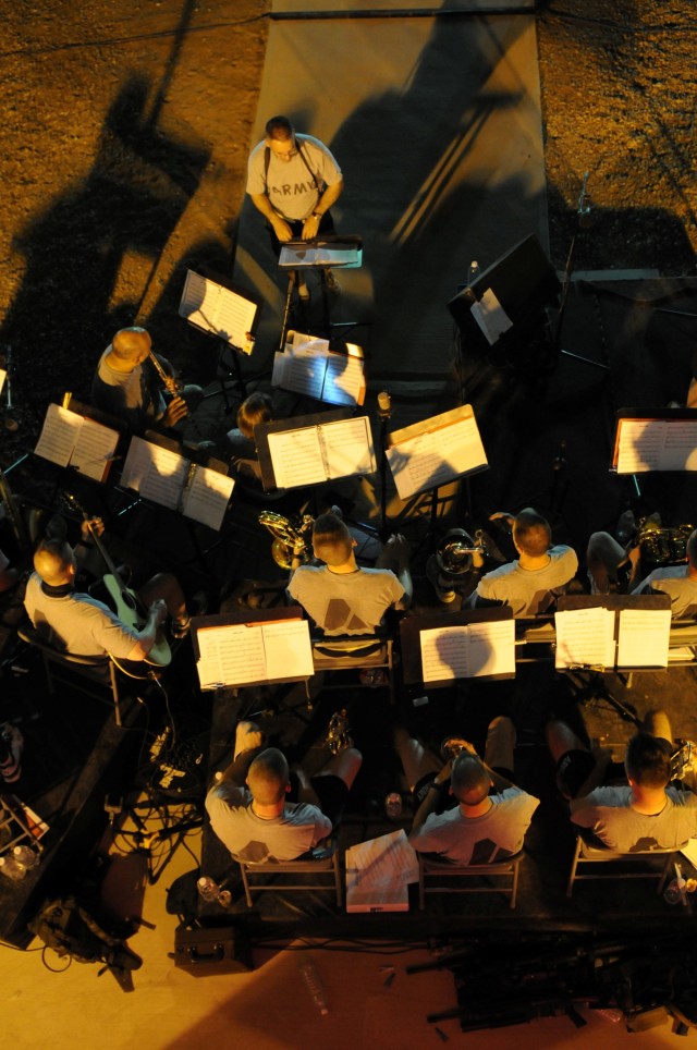 Band plays for guests