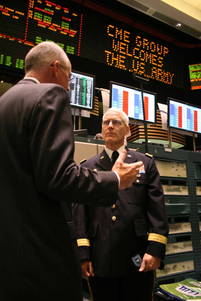Army Reserve general makes historic visit to N.Y. Mercantile Exchange