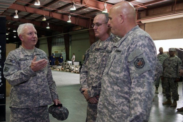 Webster, Pillsbury and Hunzeker tour Camp Arifjan, Kuwait