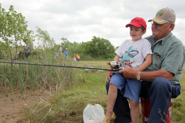 Family fishing