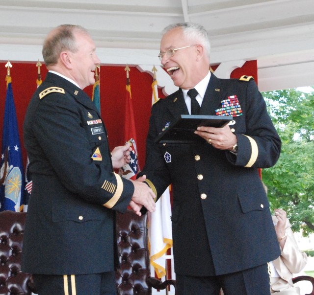 An Army War College send-off for retiring commandant