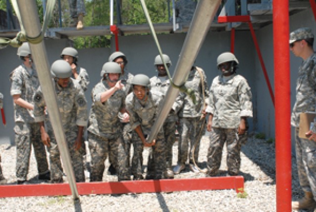 What it takes:  High school cadets develop skills at on-post camp  