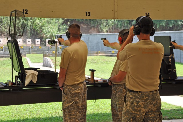 Army Reserve pistol shooters