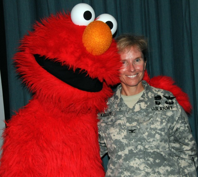 USO Sesame Street tour visits post