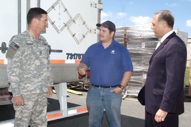 Truck deliveries pioneer BRAC reloaction