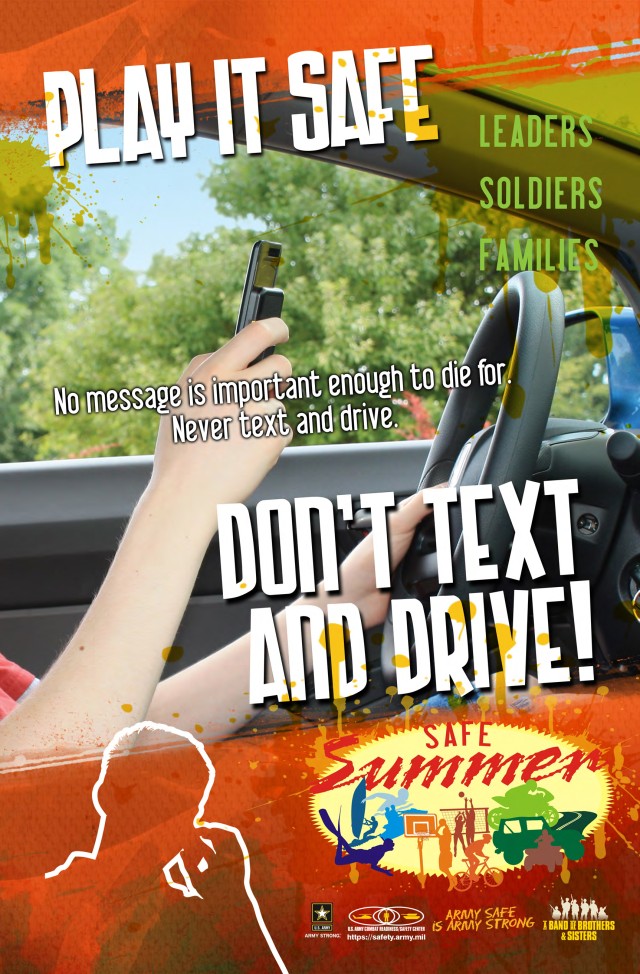 Play It Safe, Don&#039;t Text And Drive