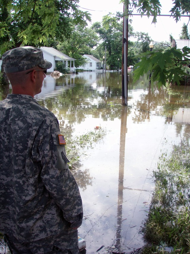 National Guard battles flood waters in four states