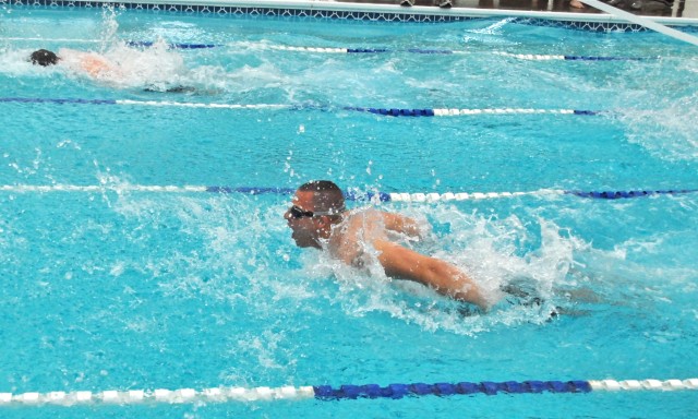 Charlie Battery dominates swim meet