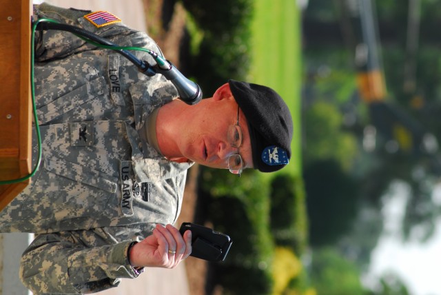 Taking charge: Col. Love becomes new garrison commander