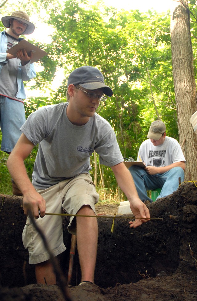 Students sift through pre-history