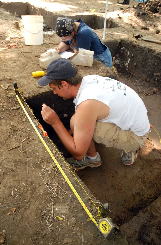 Students sift through pre-history