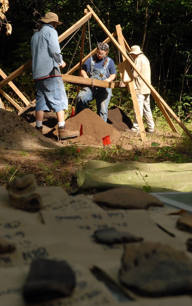 Students sift through pre-history