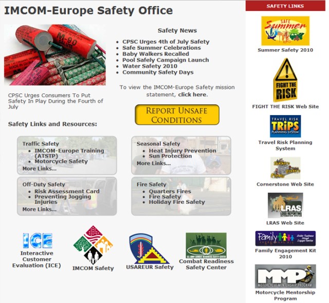Safety Webpage