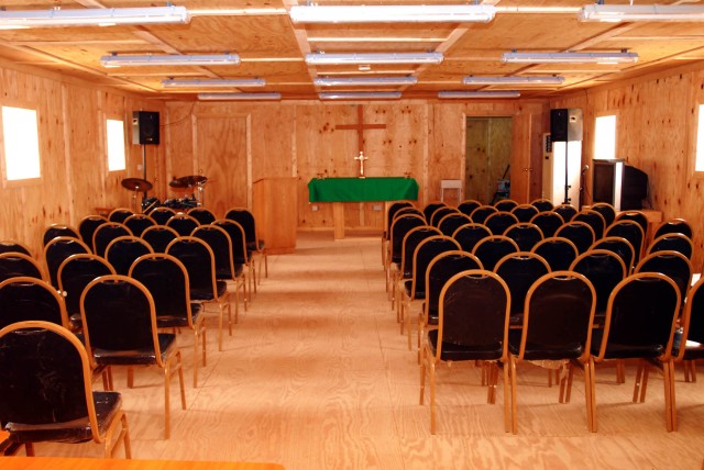 TF 12&#039;s Victory Chapel nears completion for July dedication