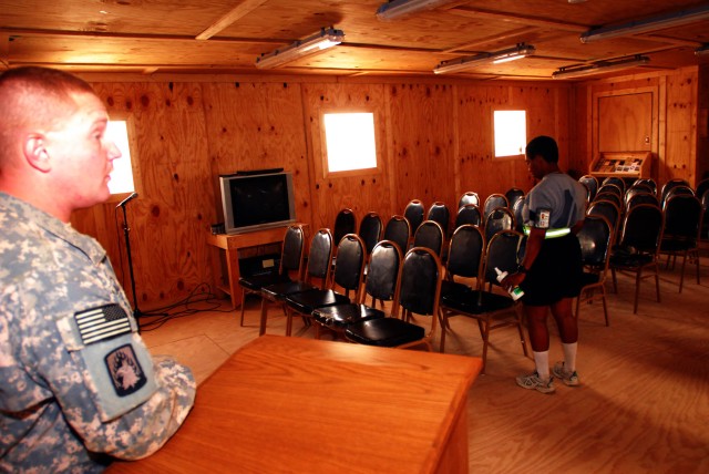 TF 12&#039;s Victory Chapel nears completion for July dedication