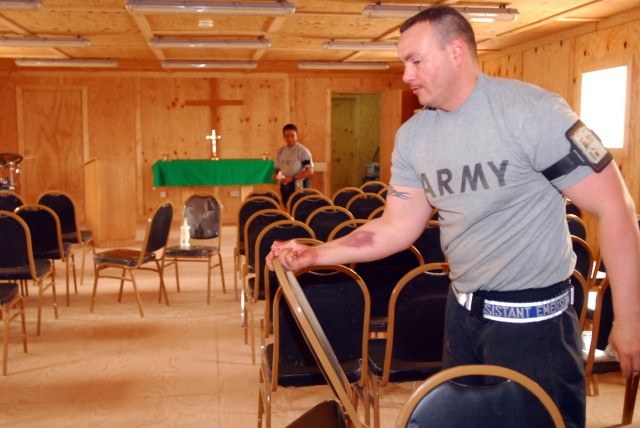 TF 12&#039;s Victory Chapel nears completion for July dedication