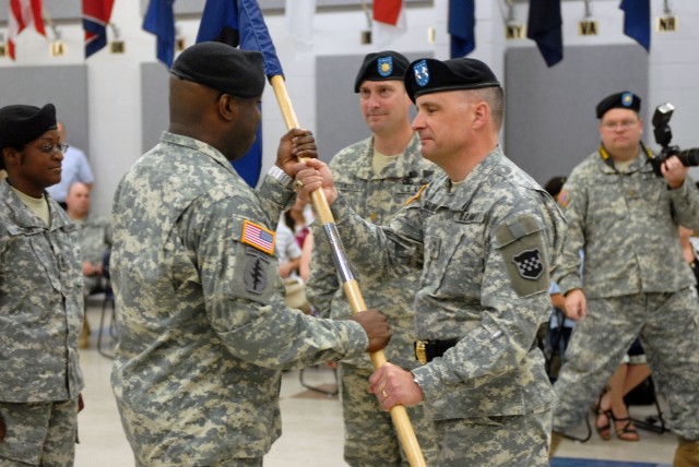 99th RSC HHC conducts change of command ceremony