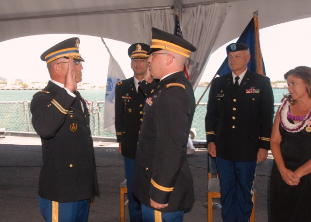 Dual ceremony highlights family military tradition