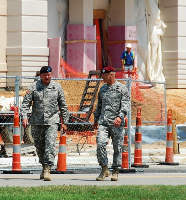 FORSCOM Command Team Visits Fort Bragg, New Headquarters site