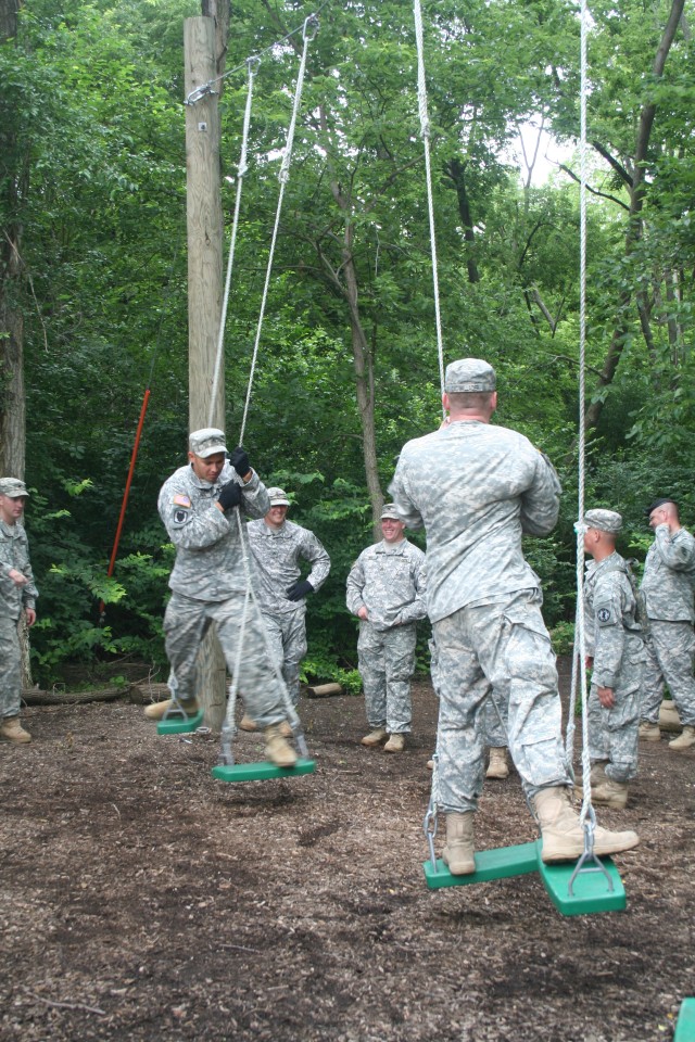 The ties that bind, 300th MP Co. builds teamwork at K-State challenge course