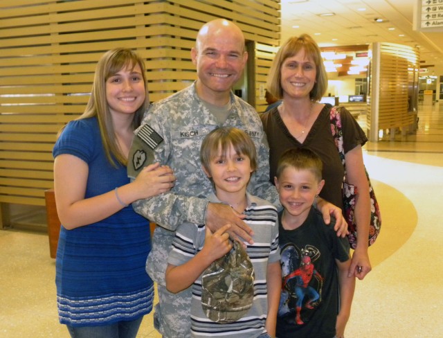 Surrounded by family