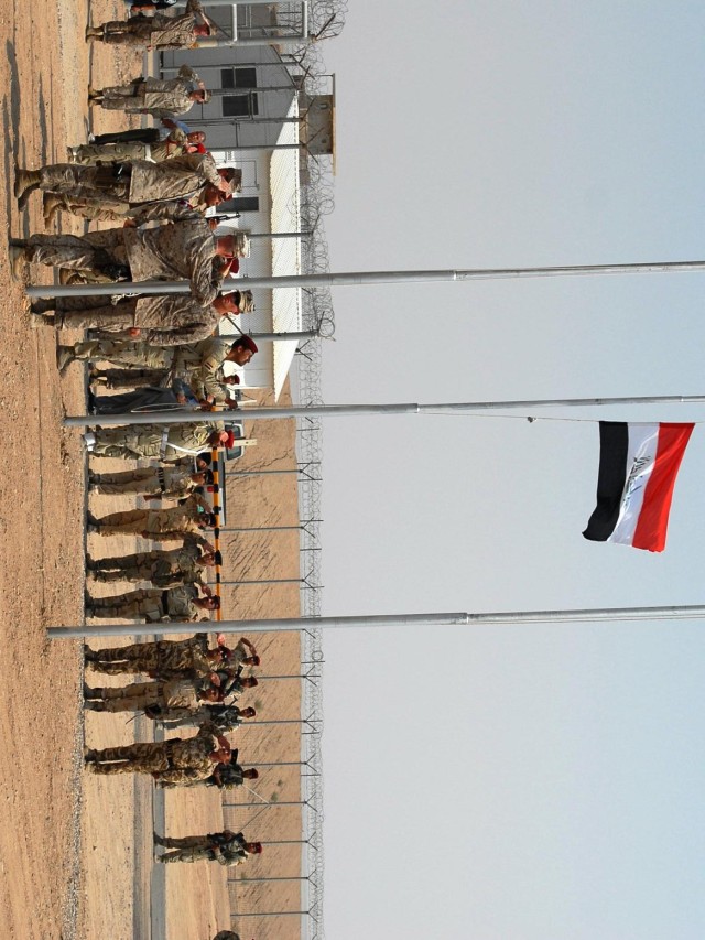 Iraq flag over Bucca