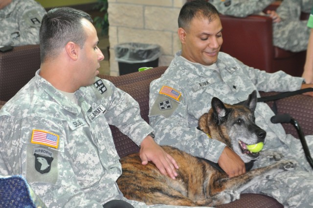 &#039;Troop&#039; comforts wounded warriors