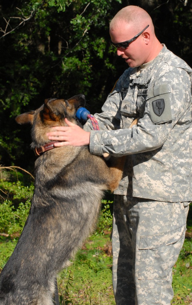 A special breed -- Soldiers &#039;play with dogs for a living&#039;