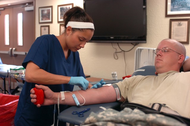 Giving blood