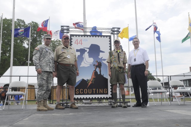 Jamboree stamp ceremony