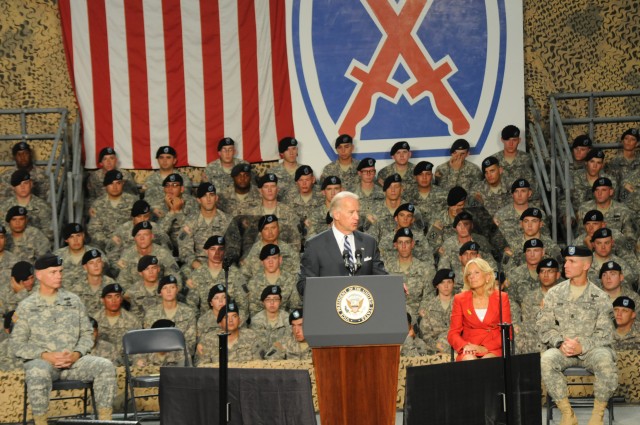 VP Biden welcomes home troops