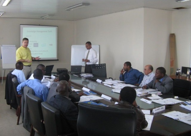 Military and civilian personnel take part in African Union Peace Support Operations Training