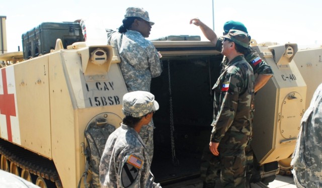 Training with Chilean Army