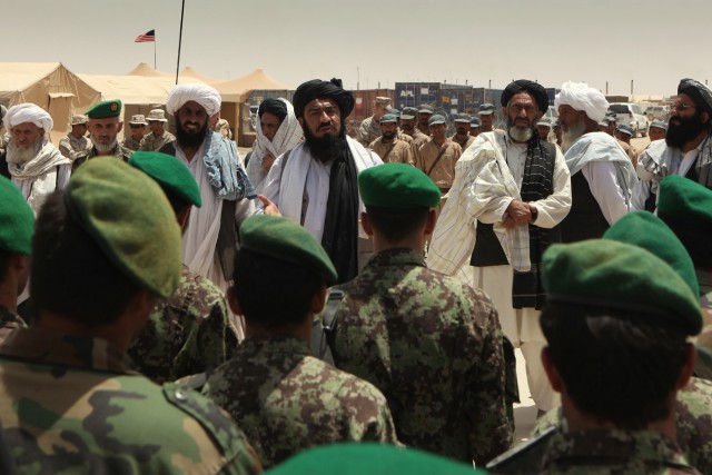 Afghan recruits at Camp Leatherneck