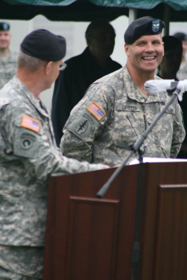 Green takes command of 405th AFSB