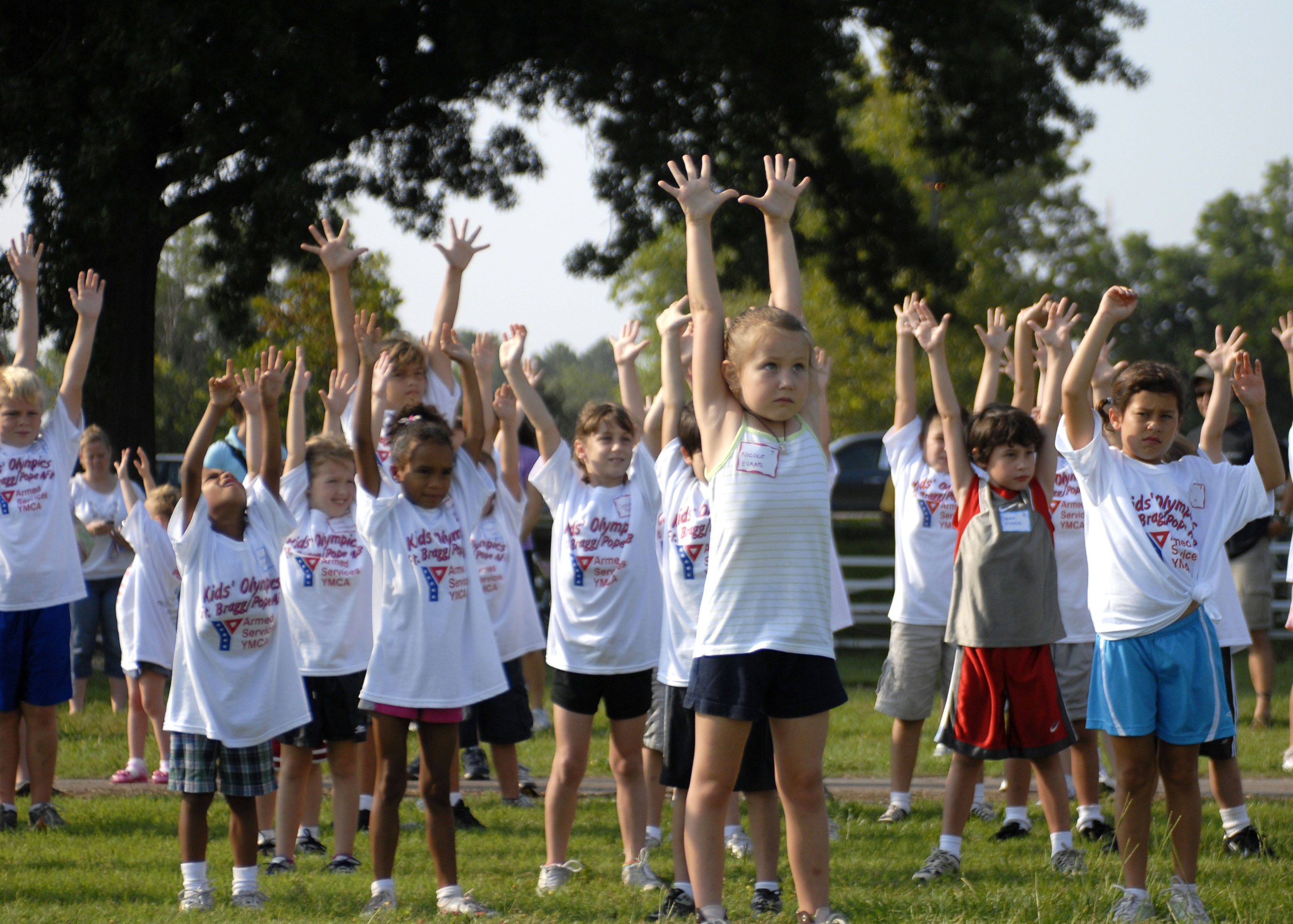 Reaching for the gold Armed Services YMCA holds Children's Olympics at