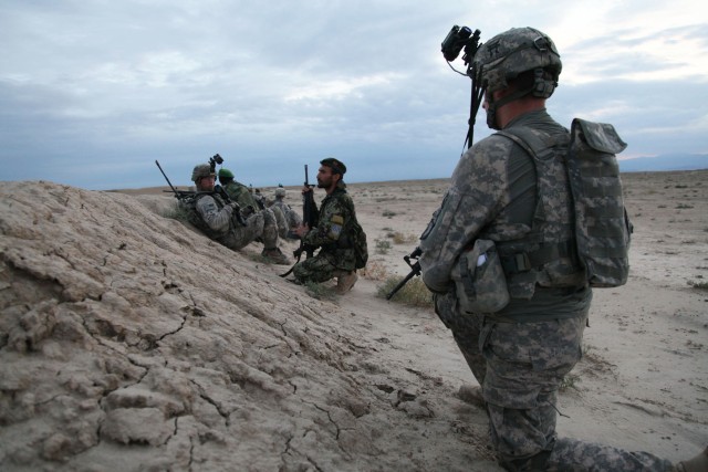 ANSF, Task Force Iron Rakkasan Soldiers conduct Operation Shamshir in Ghazni Province