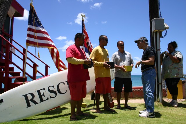 PARC lifeguards work together to save a life
