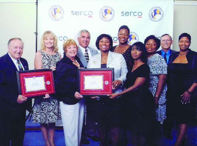 Monroe shares school liaison award
