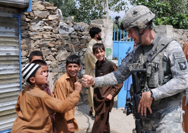 Troops build goodwill with Afghans by steps