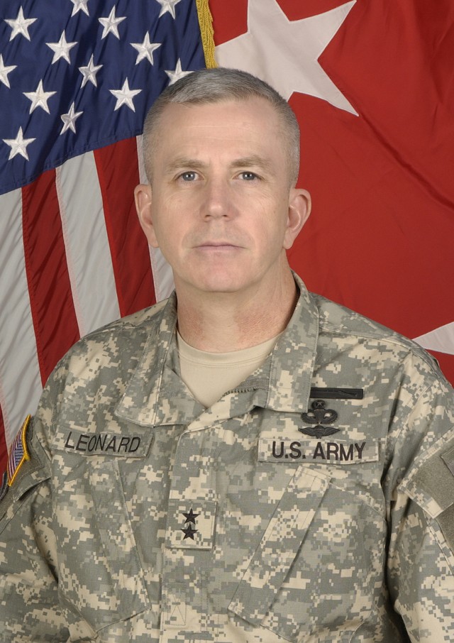 Maj. Gen. Kevin A. Leonard, SDDC commanding general