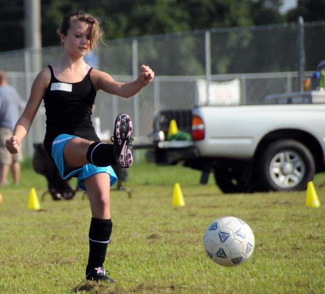 Fort Rucker youth soccer teams evaluate players
