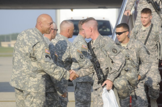 Charlie Company returns from deployment