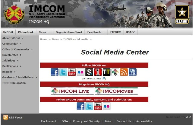 IMCOM Social Media Center