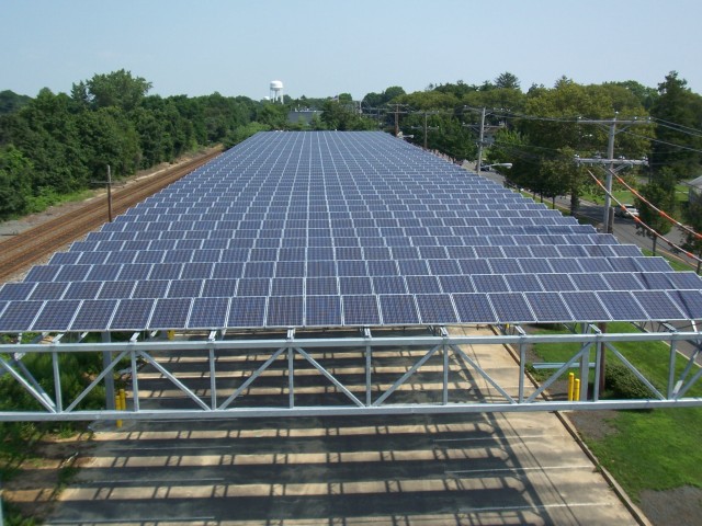 Solar panels at NJNG training facility