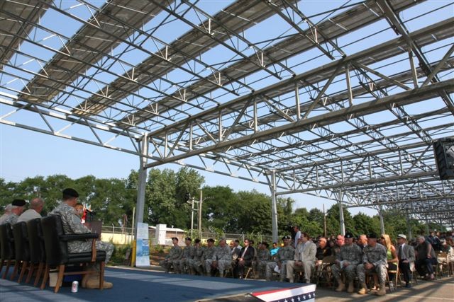 Carport Solar Power structure at Sea Girt, N.J.